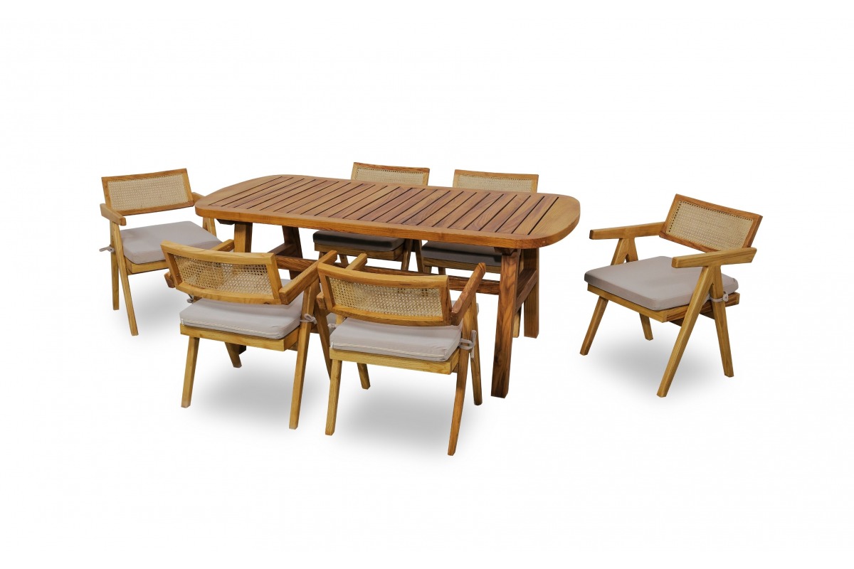 Woody Oval Masa Takımı