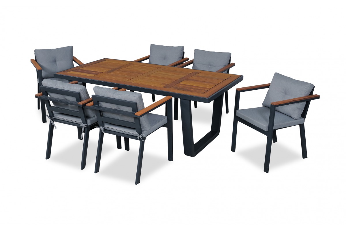 Arven Masa Sandalye Takımı - Antrasit