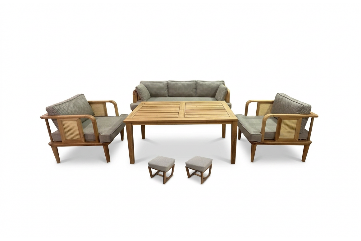 Hasır Bahçe Takımı 3+1+1 - Gürgen