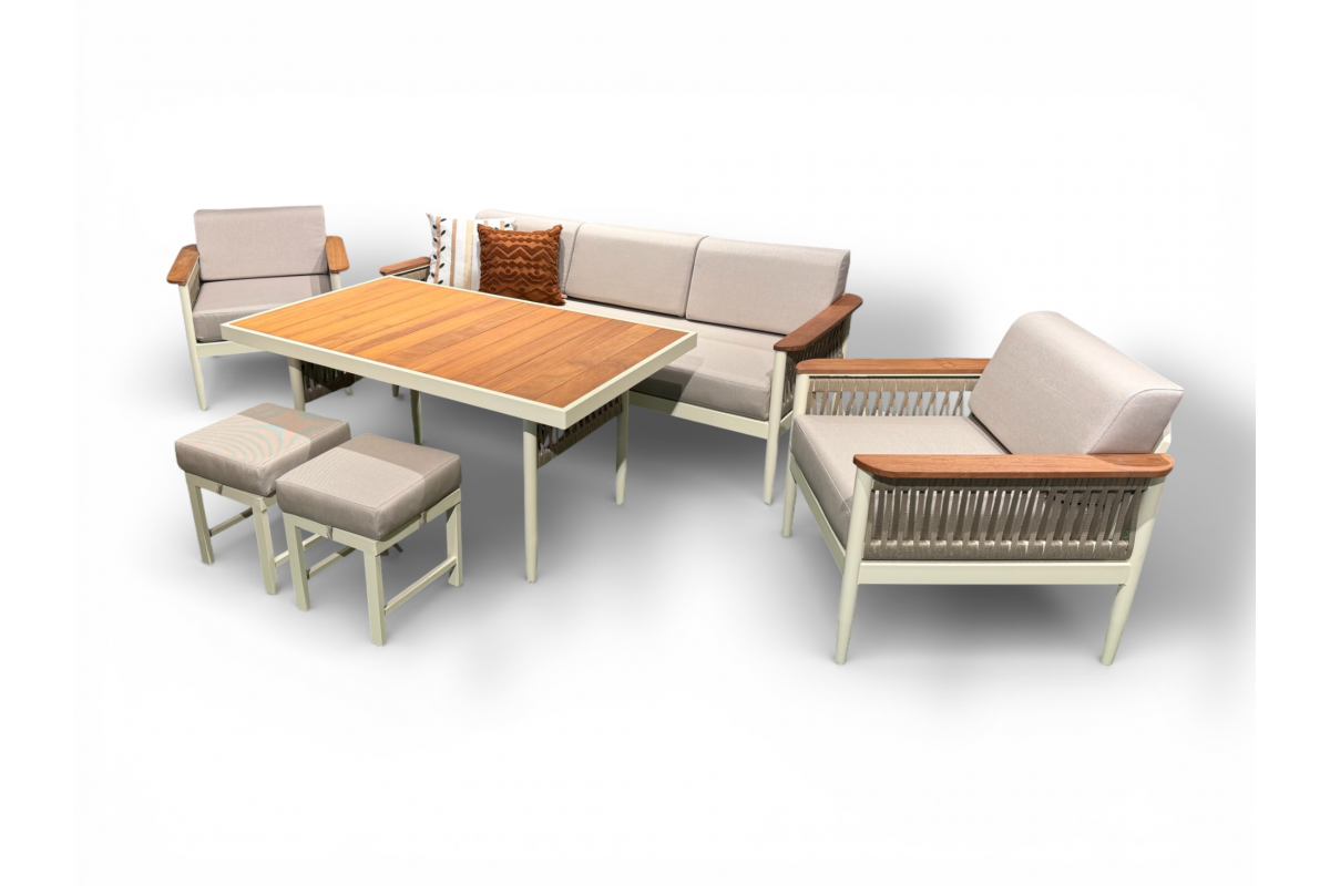 Siena Oturma Grubu 3+1+1 - Krem